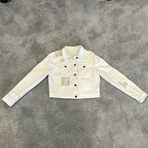 CLEO + WOLF WOMEN'S PATCHED TRUCKER JACKET NWOT